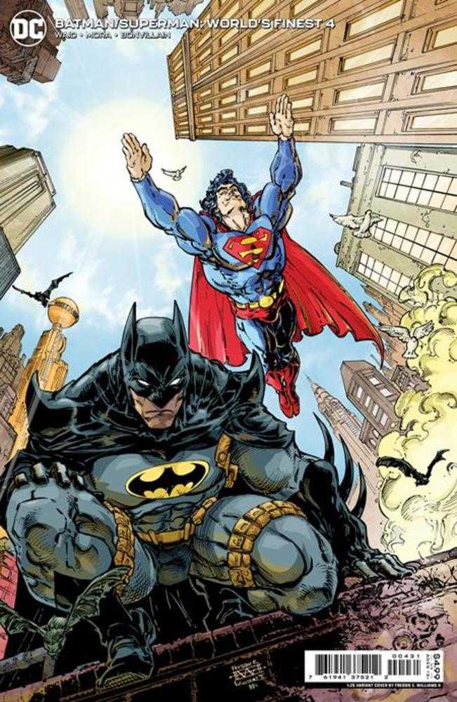 Batman Superman Worlds Finest #4 Cover C 1 in 25 Freddie E Williams II Card Stock Variant