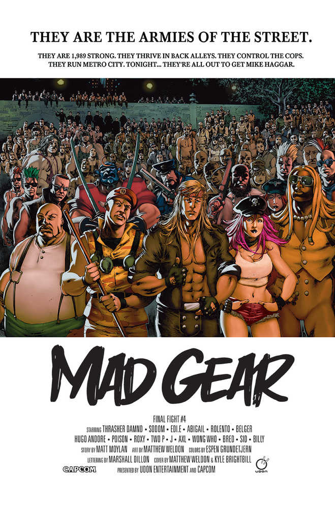 Final Fight #4 (Of 4) Cover C 5 Copy Variant Edition Weldon