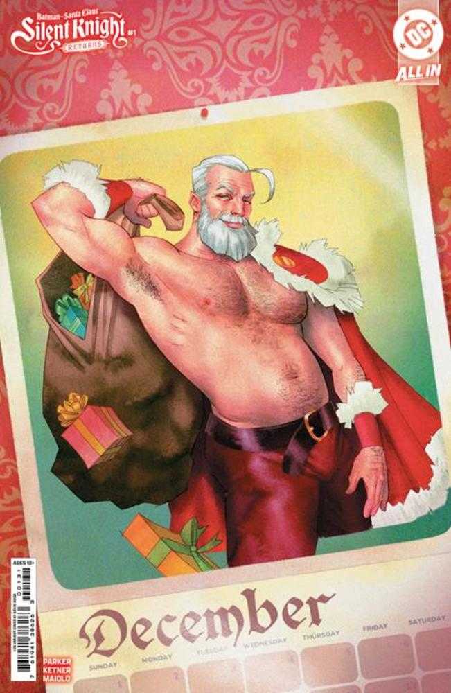 Batman Santa Claus Silent Knight Returns #1 (Of 5) Cover D 1 in 25 Kevin Wada Card Stock Variant