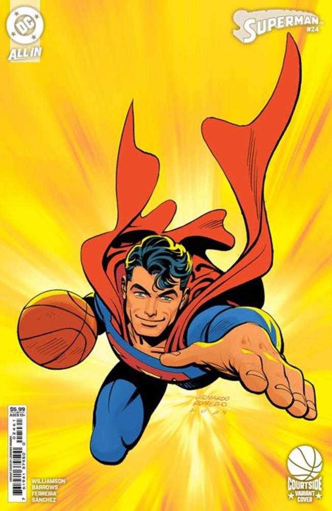 Superman #24 Cover E Leonardo Romero Courtside Card Stock Variant