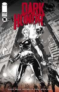 Dark Honor #1 (Of 5) Cover B 1 in 10 Fico Ossio Black & White Variant