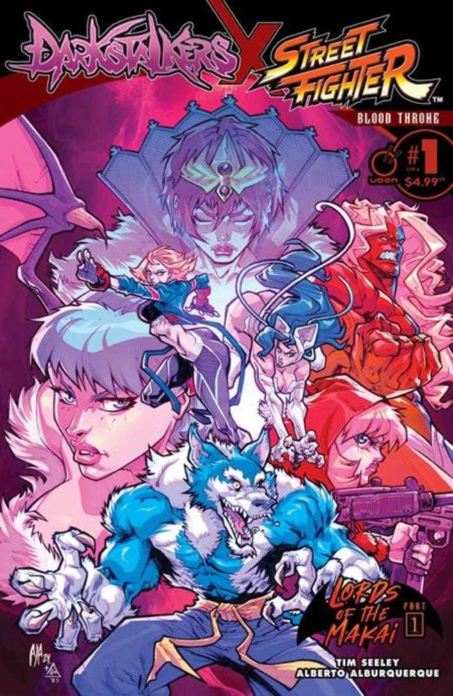 Darkstalkers X Street Fighter Blood Throne #1 (One Shot) Cover A Alberto Alburquerque Previously Foc'D On 4/28/2025