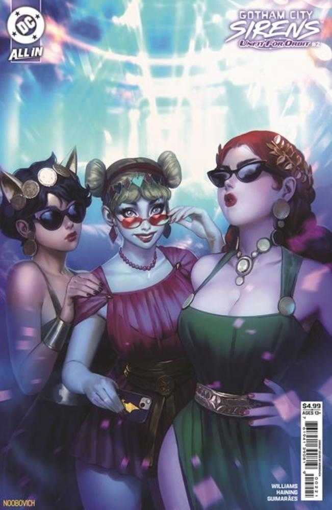 Gotham City Sirens Unfit For Orbit #2 (Of 5) Cover B Noobovich Card Stock Variant