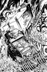 Big Rig #1 Cover H 1 in 25 Daniel Warren Johnson Bw Variant