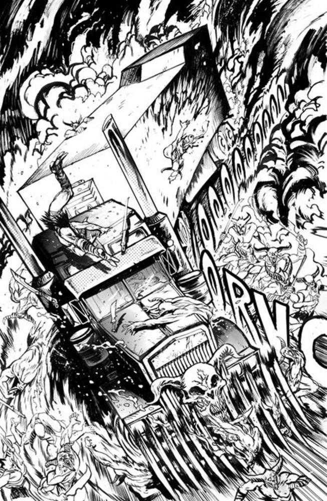 Big Rig #1 Cover H 1 in 25 Daniel Warren Johnson Bw Variant