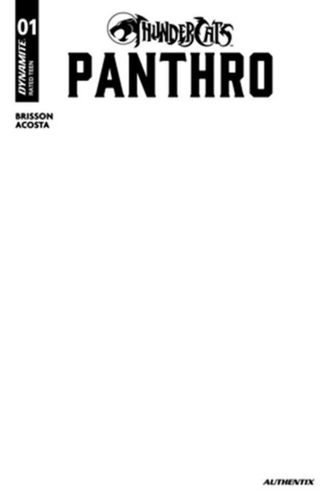 Thundercats Panthro #1 Cover E Blank Authentix Variant