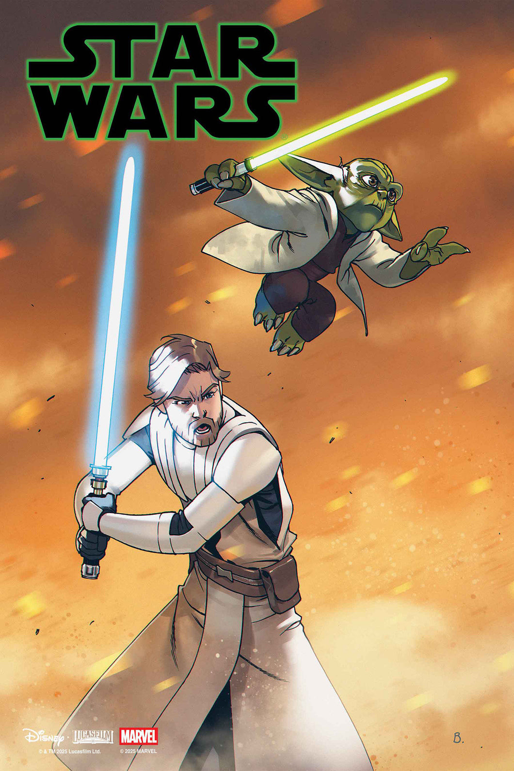 Star Wars #7 Bengal Yoda & Obi Wan Jedi Knights Variant
