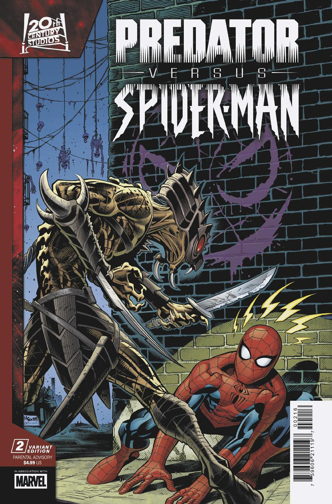Predator vs. Spider-Man #2 Edition Mcguinness Variant 1:25