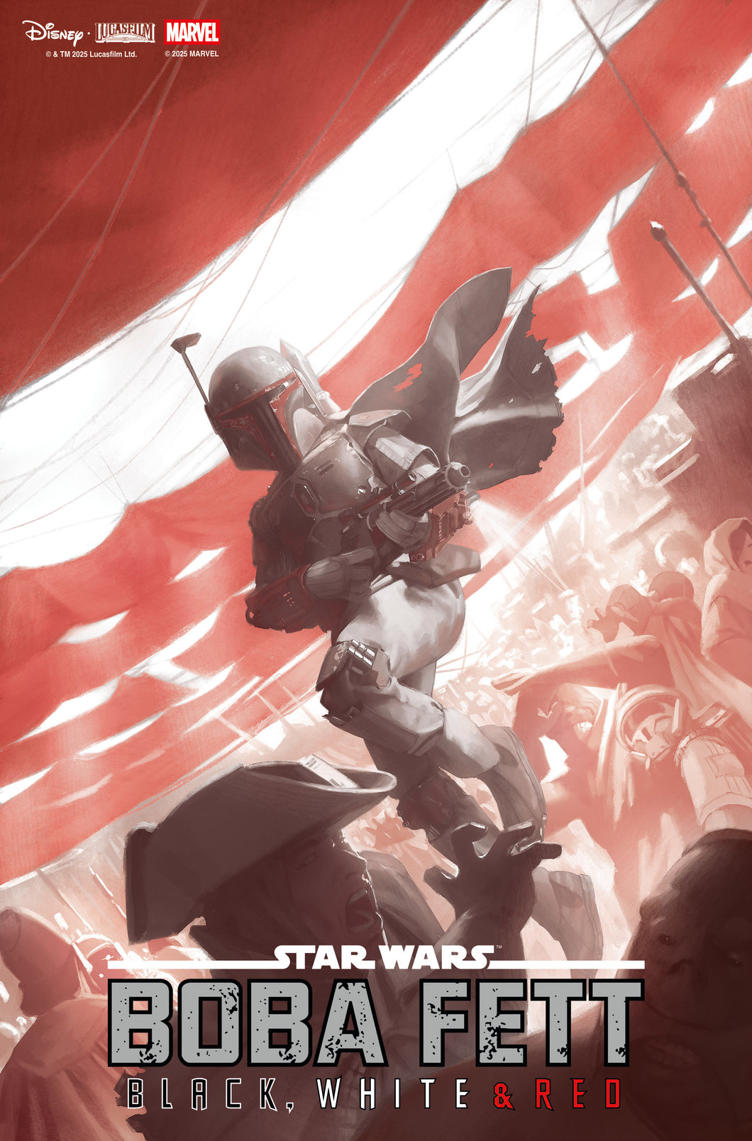 Star Wars: Boba Fett   Black, White & Red #2 Miguel Mercado Variant