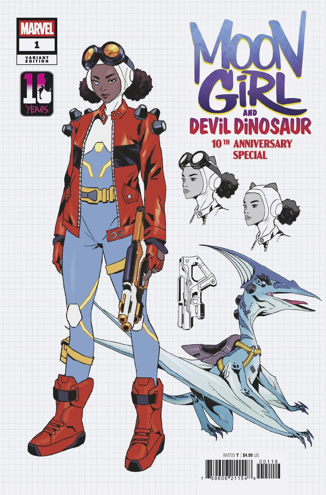 Moon Girl & Devil Dinosaur 10th Anniversary Special #1 Anand Ramcheron Design Variant