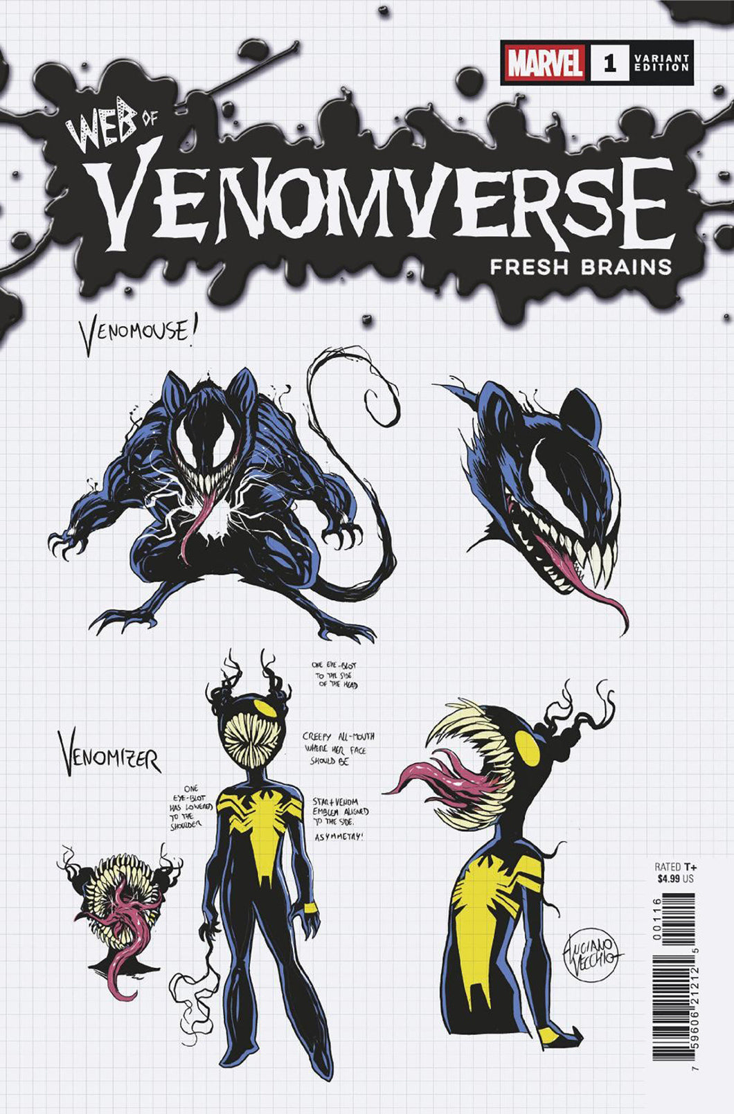 Web Of Venomverse Fresh Brains #1 10 Copy Variant Edition Vecchio Variant