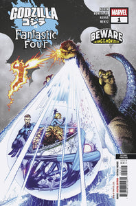 Godzilla vs Fantastic Four #1 2nd Print Adam Kubert Variant