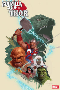 Godzilla vs. Thor #1 E.M. Gist Marvel Universe Variant