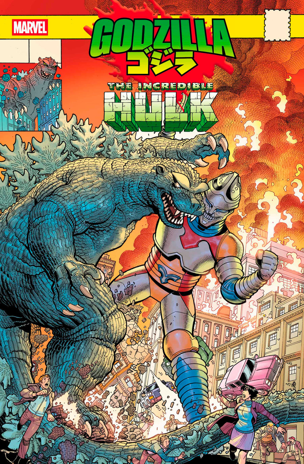 Godzilla vs Hulk #1 Nick Bradshaw Monster Homage Variant