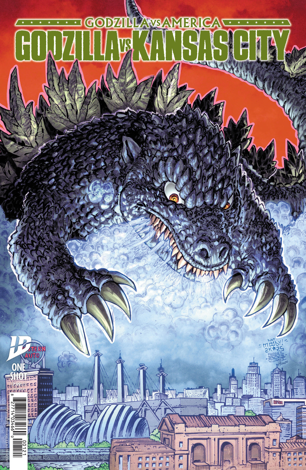 Godzilla vs. America: Kansas City Variant B (Moody & Williams II)