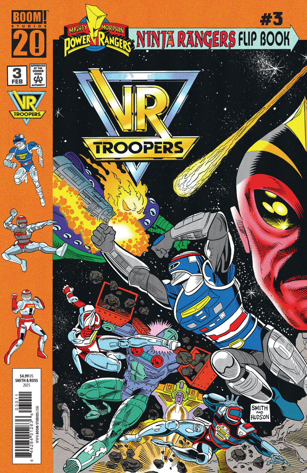 Vr Troopers/Power Rangers Flipbook Facsimile Edition #3 A Main (Dressed, Smith)