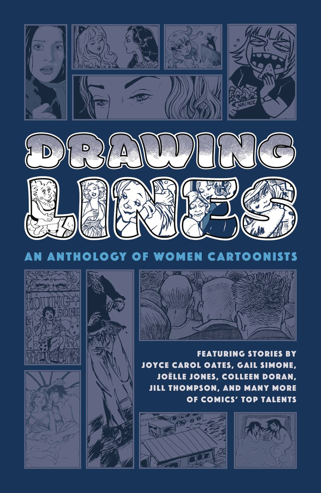 Drawing Lines Women Cartoo